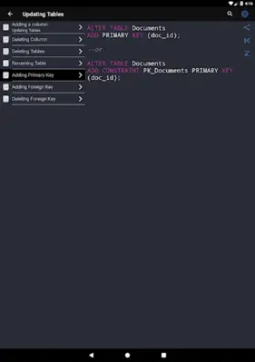 SQL Recipes android App screenshot 0