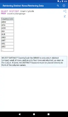 SQL Recipes android App screenshot 13