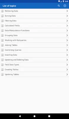 SQL Recipes android App screenshot 15