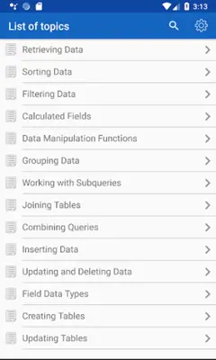 SQL Recipes android App screenshot 20