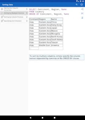 SQL Recipes android App screenshot 6