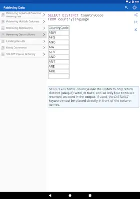 SQL Recipes android App screenshot 7